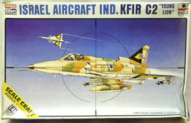 ESCI 1/48 IAI Kfir C-2 Young Lion, SC-4007 plastic model kit